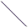 Rhodium Over 14k White Gold Oval Amethyst and Diamond Bracelet