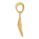 14k Yellow Gold Satin and Diamond-Cut Sand Dollar Pendant
