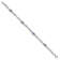 Rhodium Over 10k White Gold Amethyst 4 Stone Bracelet