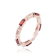 Baguette Garnet and White Topaz 14K Rose Gold Over Sterling Silver
Eternity Band Ring