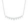 Diamond Bar Necklace In 10K White Gold 0.20ctw