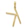 14K Yellow Gold Diamond Letter K Initial Pendant