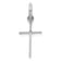 Rhodium Over Sterling Silver Child's Polished Cross Pendant