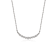 CZ Bar Necklace In Sterling Silver 16 Inch