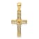 14K Yellow Gold 1/6ct. Diamond Latin Cross Pendant