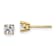 14K Yellow Gold Lab Grown Diamond 2/3ctw Certified VS/SI GH 4 Prong Earrings