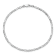 14K White Gold 2.25mm Flat Figaro Chain Bracelet