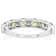 Peridot Six-Stone Band Ring In Sterling Silver 1.50ctw