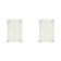 6x4mm Emerald Cut Opal 14k White Gold Stud Earrings