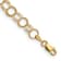 14k Yellow Gold 6mm Solid Triple Link Charm Bracelet