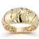 Bellissima Gold 14K Yellow Gold Open Ridged Dome Ring
