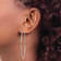Rhodium Over 14k White Gold Polished 2 3/16" Endless Hoop Earrings