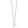 Rhodium Over Sterling Silver Letter P  Initial Necklace