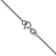 Rhodium Over 14k White Gold 0.85mm Solid Spiga 16 Inch Chain