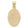 14K Yellow Gold with Rose and White Rhodium Diamond-cut Sagrado Corazon
Oval Pendant