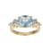 Lab Created Blue Spinel 18k Yellow Gold Over Sterling Silver March
Birthstone Ring 2.39ctw