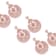 Pink Iridescent Filigree Drop Floral Earring