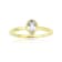Pear Shape White Topaz 14K Yellow Gold Over Sterling Silver Solitaire
Ring, 0.35ct
