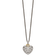Sterling Silver Antiqued with 14K Accent Diamond Vintage Necklace