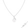 9-10mm Button White Cultured Freshwater Pearl and CZ Rhodium Over
Sterling Silver Pendant