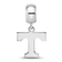 Sterling Silver Rhodium-plated LogoArt University of Tennessee Small
Dangle Bead