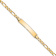 10k Yellow Gold Figaro Link ID Bracelet