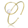 Pear Shape Freshwater Pearl Cuff Bracelet In 14K Gold Over Sterling Silver