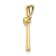 14K Yellow Gold A Diamond Cross Pendant