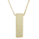 Block Letter I Initial Necklace In 10K Yellow Gold