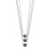 Rhodium Over Sterling Silver 8-9mm Semi-round Tahitian Cultured Pearl
Multi-strand Necklace