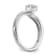 Rhodium Over 14K White Gold Lab Grown Diamond By-Pass Complete
Engagement Ring 0.656ctw