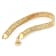 Woven Bead Necklace And Bracelet Set In 18K Gold Over Bronze