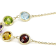 Multi-Gem 14k Yellow Gold 17" Necklace 4.65ctw