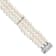 Rhodium Over Sterling Silver 6-7mm White Freshwater Cultured Pearl 3
Strand Bracelet