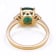 2.18 Ctw Emerald With 0.12 Ctw White Diamond Ring in 14K YG