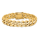 14k Yellow Gold and 14k White Gold 14mm Hand-polished Traditional Curb
Link Bracelet