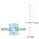 2.10ctw Aquamarine 14k White Gold Ring