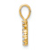 14k Yellow Gold Diamond Number 5 Pendant
