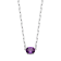 Lab Created Sapphire Rhodium Over Sterling Silver Paperclip Necklace 2.35ctw