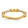14K Yellow Gold Stackable Expressions Citrine and Diamond Ring 0.30ctw