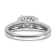 Rhodium Over 14K White Gold Lab Grown Diamond VS/SI GH, Cluster Ring 0.739ctw