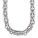 Rhodium Over Sterling Silver Polished Fancy Link Necklace