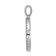 Rhodium Over 14K White Gold Diamond Letter C Initial Pendant