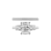 White Cubic Zirconia Platinum Over Sterling Silver Ring 4.32ctw