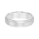 6mm Step-Edge Comfort Fit Band in White Tungsten Carbide with Satin Finish