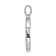 Rhodium Over 14K White Gold Diamond Letter G Initial Pendant