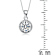 CZ Solitaire Pendant In Sterling Silver