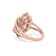 6x4mm Oval Morganite 18K Rose Gold Over Sterling Silver Ring , 2.84ctw