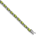 Rhodium Over 14k White Gold Oval Peridot and Diamond Bracelet