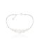 4-4.5mm, 5-5.5mm, 6-6.5mm, and 7-7.5mm White Cultured Freshwater Pearl
Silver  Bracelet
